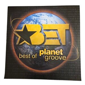 BET Best Of Planet Groove 12x12 Double Sided Flat Promo Poster 1999 Hip Hop